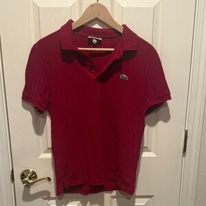 Lacoste Slim Fit Men's Polo in Deep Red